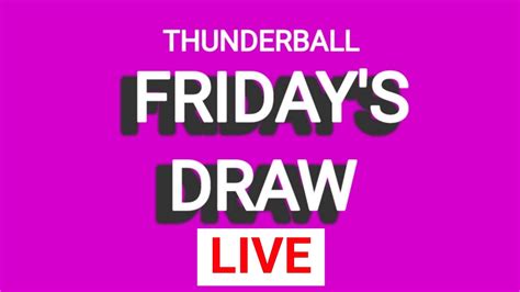 watch thunderball draw live online